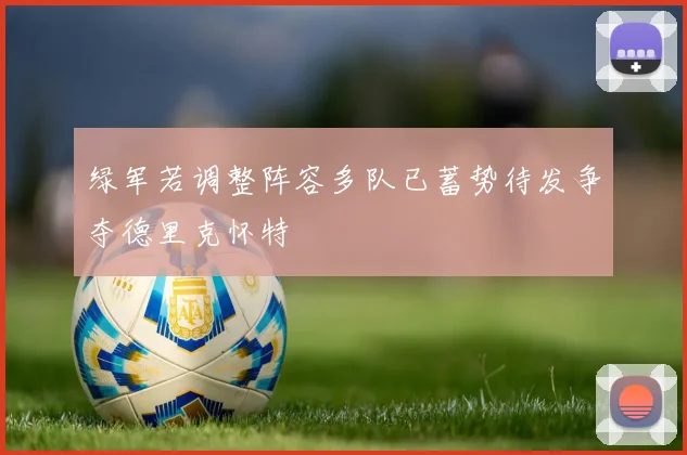 绿军若调整阵容多队已蓄势待发争夺德里克怀特
